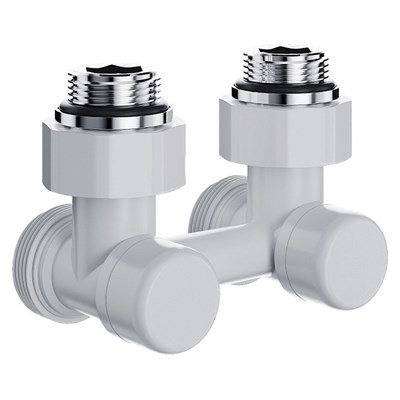 Узел нижнего подключения угловой Royal Thermo Design 1/2"х3/4" (Белый) 557781