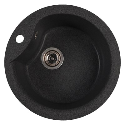 Мойкa ML-GMS101 СТАНДАРТ круглая, черный (308), 480 мм (глуб. чаши 190) 558080