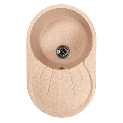 Мойка ML-GMS105 СТАНДАРТ овальная с крылом, песочный (302), 740*460*190мм 558123