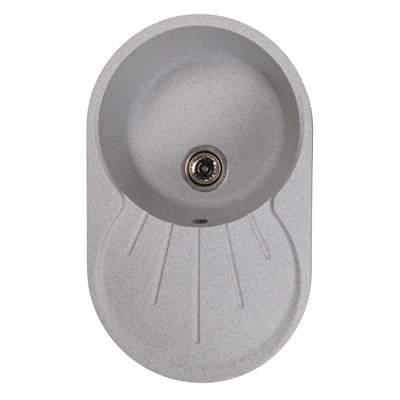 Мойка ML-GMS105 СТАНДАРТ овальная с крылом, серый (310), 740*460*190мм 558126