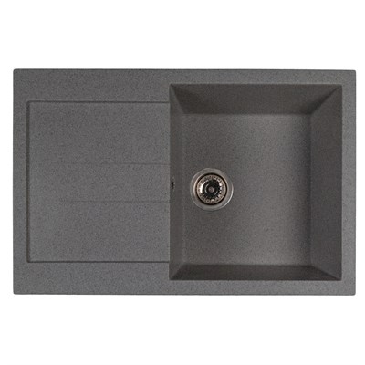 Мойка ML-GMS107 СТАНДАРТ с крылом, темно-серый (309), 770*493*190мм 558131