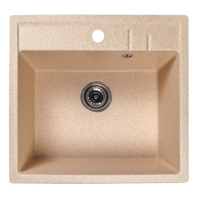 Мойка ML-GMS121 СТАНДАРТ прямоугольная, песочный (302), 555*495*190мм 558099