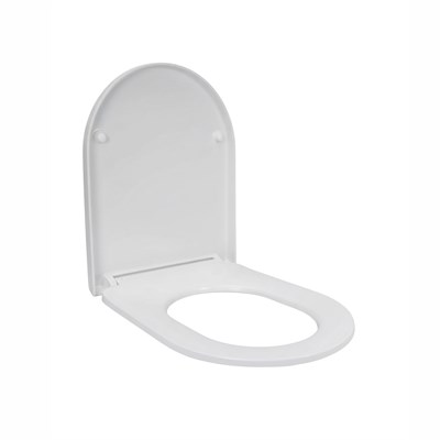 Сиденье для унитаза  WAVE RING дюропласт, микролифт, БЕЛЫЙ глянец 557911