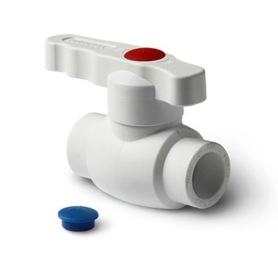 Кран 25 шаровой Standart серый, ручка 886612