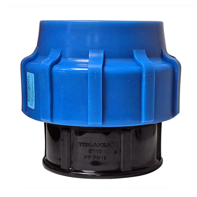 Заглушка цанговая ПЭ110 (обж.) ТПК-АКВА 558443