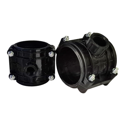 Седелка ПЭ с внут. труб. резьбой 90 - 3/4" 2 болта (обж.) ТПК-АКВА 558474