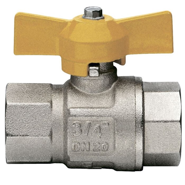 Кран ВВ 1' газовый полный проход бабочка LONDON 858322