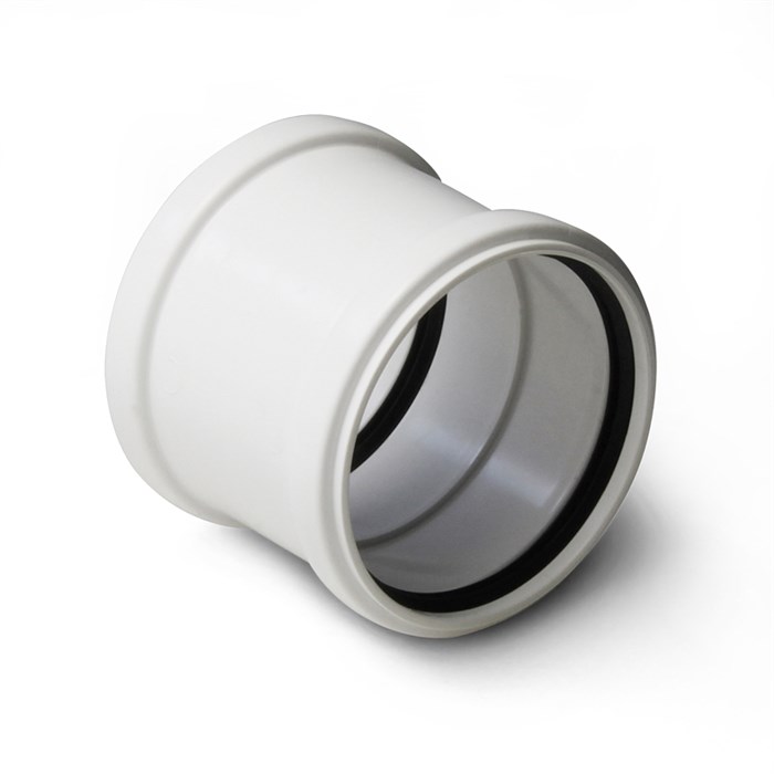 Муфта двухраструбная PRO AQUA Stilte Белая 110 863675