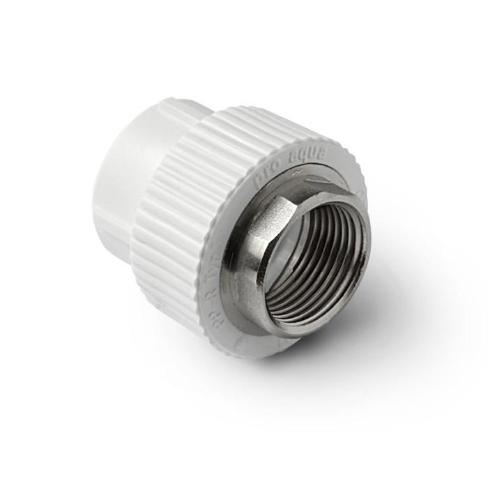 Муфта комбинированная под ключ ВР 40 x 1.1/4 Серая PP-R 869660