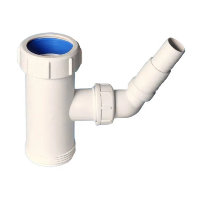 Муфта компрессионная Ду=40ммх 1 1/2"«папа» с адаптером под углом для подключения слива бытовой техни 873683