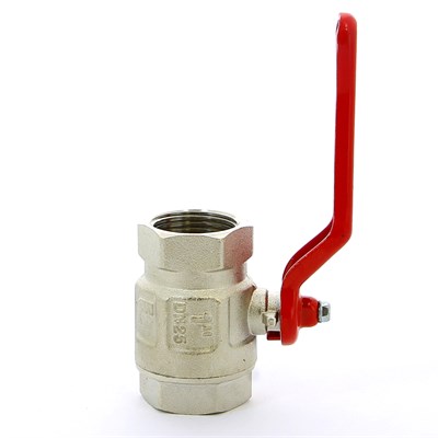 Кран ВВ 1' красная ручка IDEAL 872619