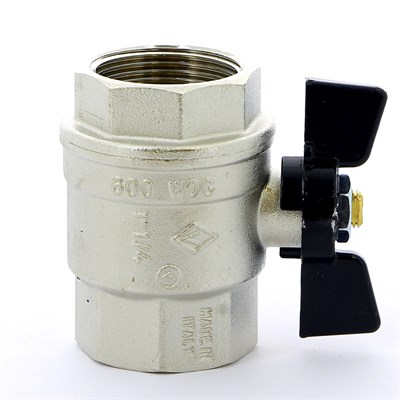 Кран ВВ 1'1/4 бабочка OREGON серия 302 полный проход 865214