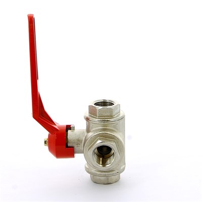 Кран ВВ 1/2' 3-ходовой тип L ручка 883784