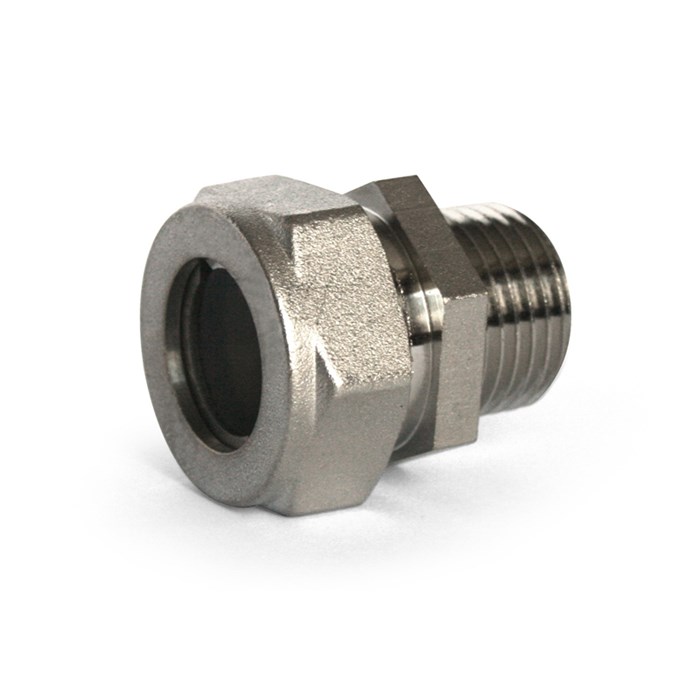 Муфта обжим-Н 15 х 1/2" никель Stahlmann 885145