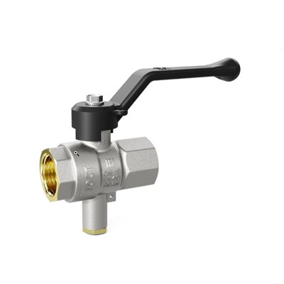 Кран ВВ 1/2" Pride c отверстием для термометра, ручка 863115