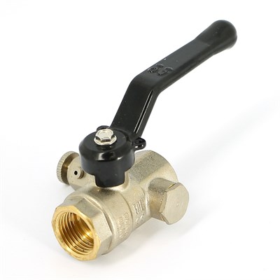 Кран ВВ 1/2" Pride с дренажным вентилем (заглушка 1/4"), ручка 885936