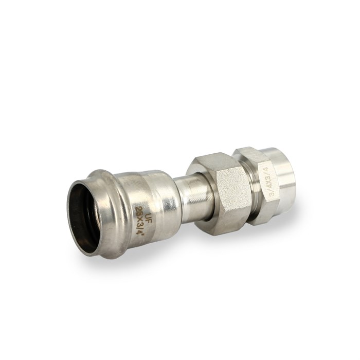 Муфта пресс-В 28 x 3/4" с разъемным соединением и плоск. прокладкой нерж.сталь 869562