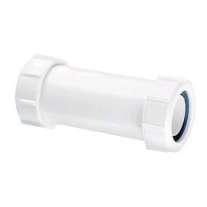 Муфта удлиненная компрессионная Ду=50ммхДу=50мм; цвет-белый 865504