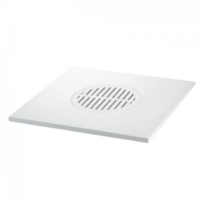 Насадка сливная (L150ммх150мм, пластик) с решёткой; цвет-белый. Для изделий MRFG1, MRFG2! 876983