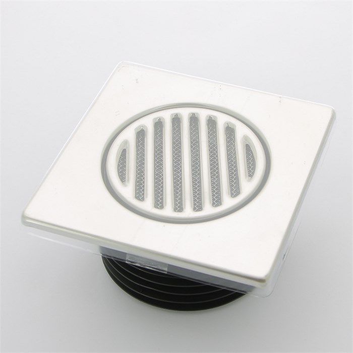 Насадка трапа с нерж. реш. 150 мм, сухой г/затвор (силик.), обр. клапан D 90/110 мм 884553