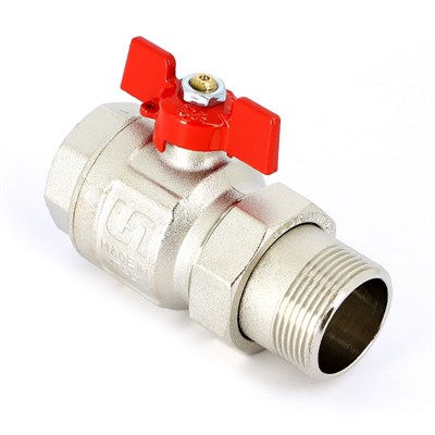 Кран НВ 1 1/4" с разъемным соединением, полнопроходной, бабочка ETALON 865113