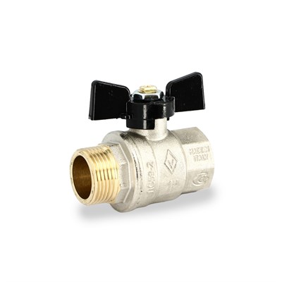 Кран НВ 1' бабочка OREGON серия 307 полный проход 886766