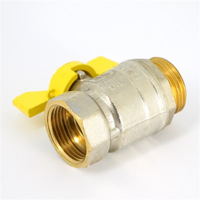 Кран НВ 1" газовый Pride, стандартный проход, бабочка 881400