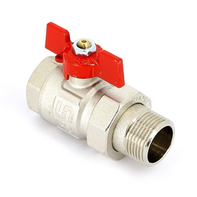 Кран НВ 1" с разъемным соединением, полнопроходной, бабочка ETALON 886441