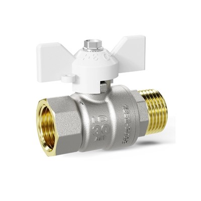 Кран НВ 1/2" Pride, полный проход, бабочка 859677