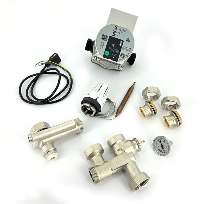 Насосно-смесительная группа SOLOMIX MINI с наружной резьбой 1", с насосом Wilo PARA 15/6-130 879809