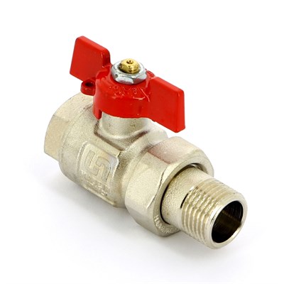 Кран НВ 1/2" с разъемным соединением, полнопроходной, бабочка ETALON 860126