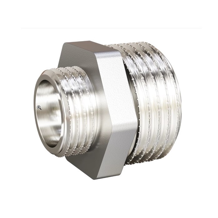 Ниппель Н 1 1/2" х 2" никелированный 864980