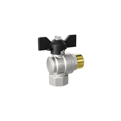 Кран НВ 1/2" угловой Pride, стандартный проход, бабочка 875765