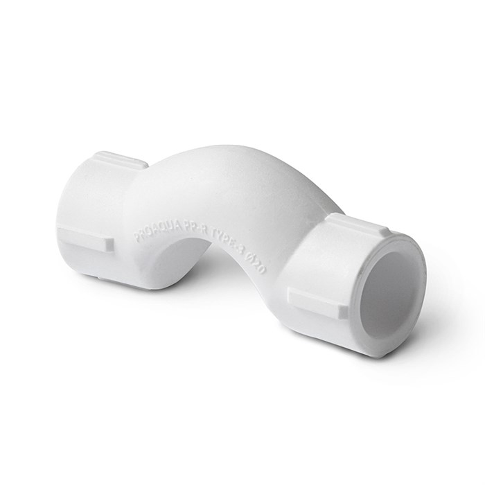 Обвод с муфтами короткий 20 PP серый 857264