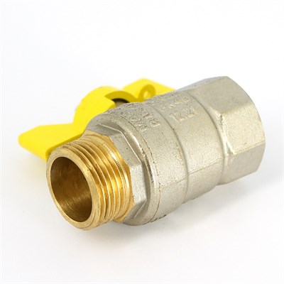 Кран НВ 3/4" газовый Pride, стандартный проход, бабочка 870039