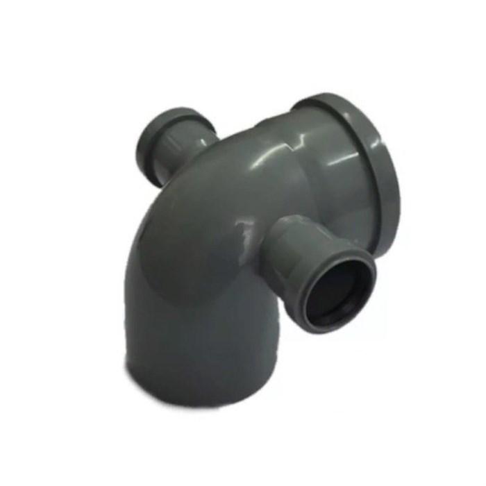 Отвод комбинир. с доп.входами слева и справа 110*90/50/50 РосТурПласт 865926