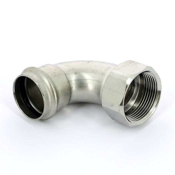 Отвод пресс-В 90' 35x1'1/4 нерж.сталь Sanpress Inox SC-Contur 877940