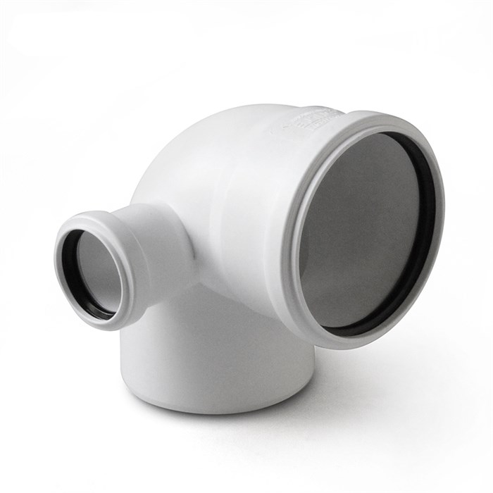 Отвод с выходом левый Pro Aqua Stilte Белый 110x50/87,5 872325