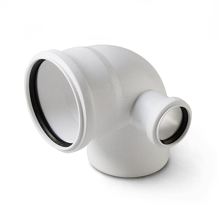 Отвод с выходом правый Pro Aqua Stilte Белый 110x50/87,5 871945