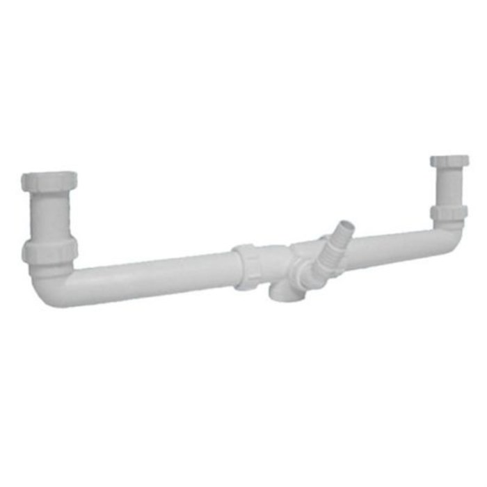 Отводной комплект из двух точек, с адаптером для слива быт. техники, два входа 1 1/2", выход 1 1/2" 862452