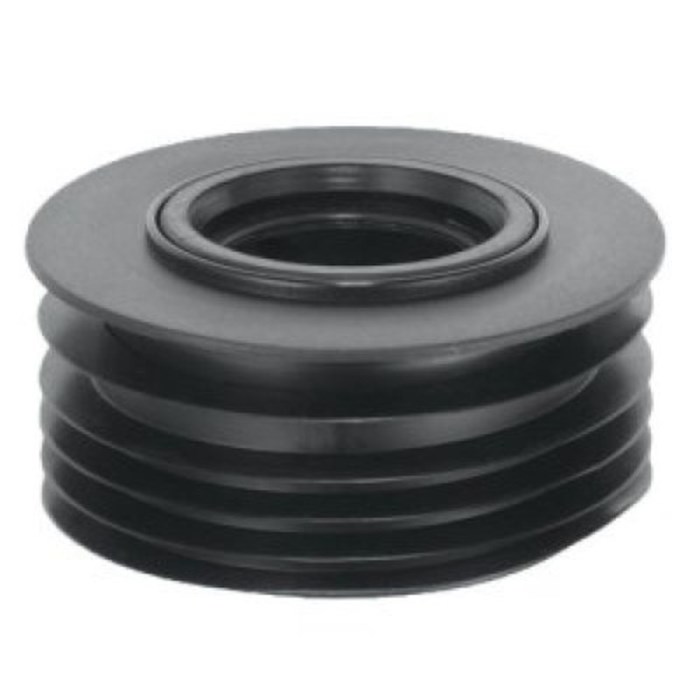 Переходник внутренний Дн=110ммхДу=32/40мм с манжетой; цвет-черный 857083