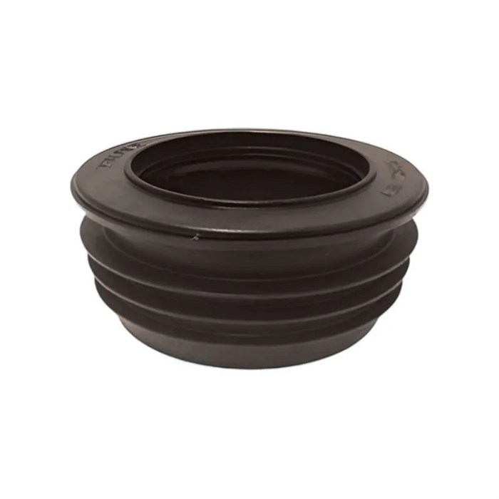 Переходник внутренний Дн=110ммхДу=75мм с манжетой; цвет-черный 880364