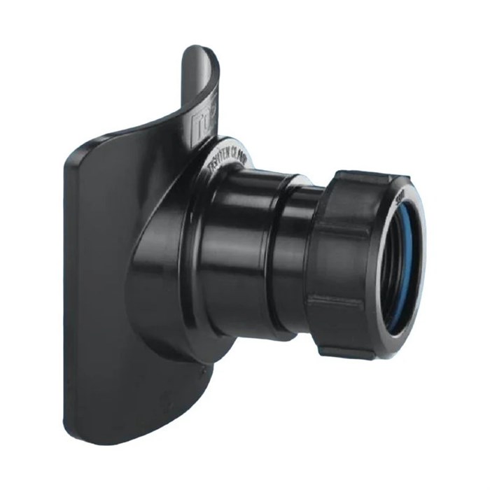 Переходный (врезка D57мм) элемент Дн=110ммхДу=50мм (компрессионное соединение); цвет-чёрный 859149