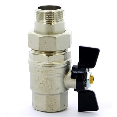 Кран с разъемным соединением НВ 1' бабочка OREGON серия 322 полный проход 864375