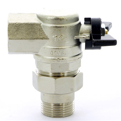 Кран с разъемным соединением угловой НВ 1' бабочка OREGON серия 594 полный проход 868383