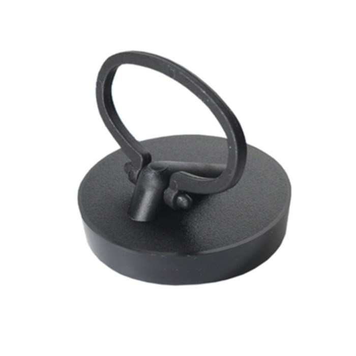 Пробка полимерная с круглым держателем под сливную решётку D70/85/113мм; цвет-чёрный 878564