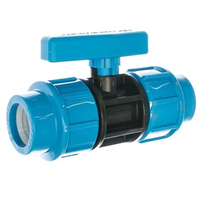 Кран шаровой компрессионный 32 х 32 для труб ПНД 873866