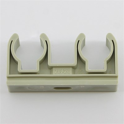 Крепление двойное 20х2 для полипропиленовых труб 879633