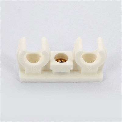 Крепление для труб 12 мм двойное с латунной втулкой М6 BIS 875178