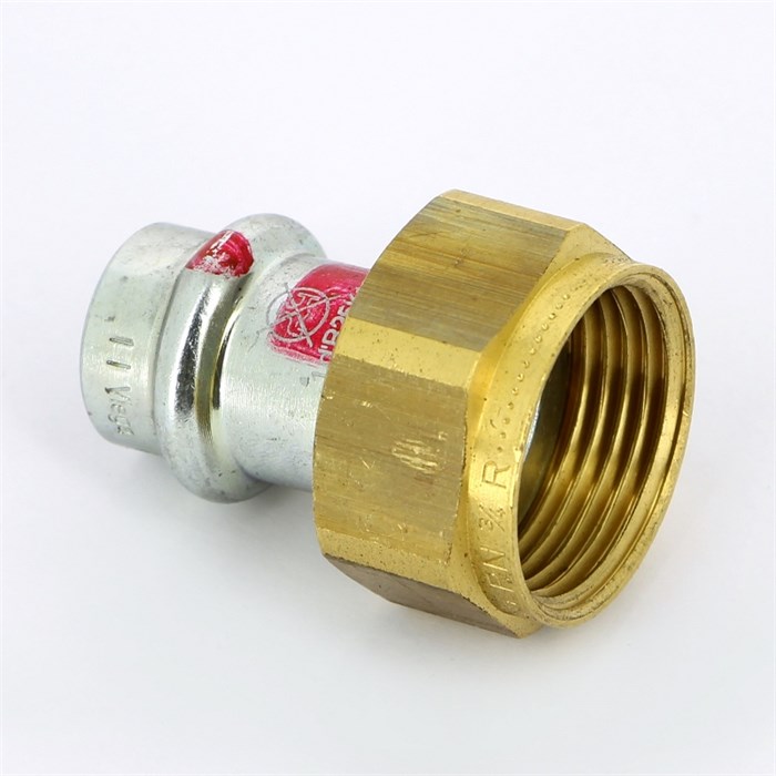 Разъемное соединение пресс-В 15х3/4' с плоской прокладкой оцинк.сталь Prestabo SC-Contur 863363